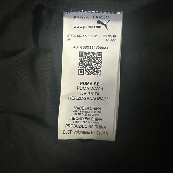 NWT - Puma Shirts | Puma Scuderia Ferrari Short Sleeve Color: Black | Size: xl - Picture 7 of 9